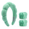 Spa Headbands for Washing Face - 3 Pc Set of Skincare Headbands with Wristbands, Cute Hair Accessories