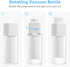 minkissy Lotion Cream Pump Container Airless Skincare Bottles 15ml+30ml+50ml Refillable Stretchable Cosmetic Bottle Dispenser White for Home Travel