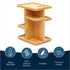 RoyalHouse Bamboo 360 Degree Rotating Makeup Organizer - 12 inches, Multi-Function Storage for Makeup Desk, Bathroom,