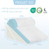Ziiyllean 3Pcs 9&12 Inch Orthopedic Bed Wedge Pillow for Sleeping, Adjustable Memory Foam Wedge Pillow Post Surgery