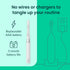 Quip Sonic Toothbrush for Adults, Timer, Extra Brush Head, Travel Cover Mount, Metal Handle, Silver
