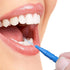ewinever 50 Count Interdental Brush, Toothpick Tooth Flossing Head, Oral Dental Hygiene Tool (Red+Blue)