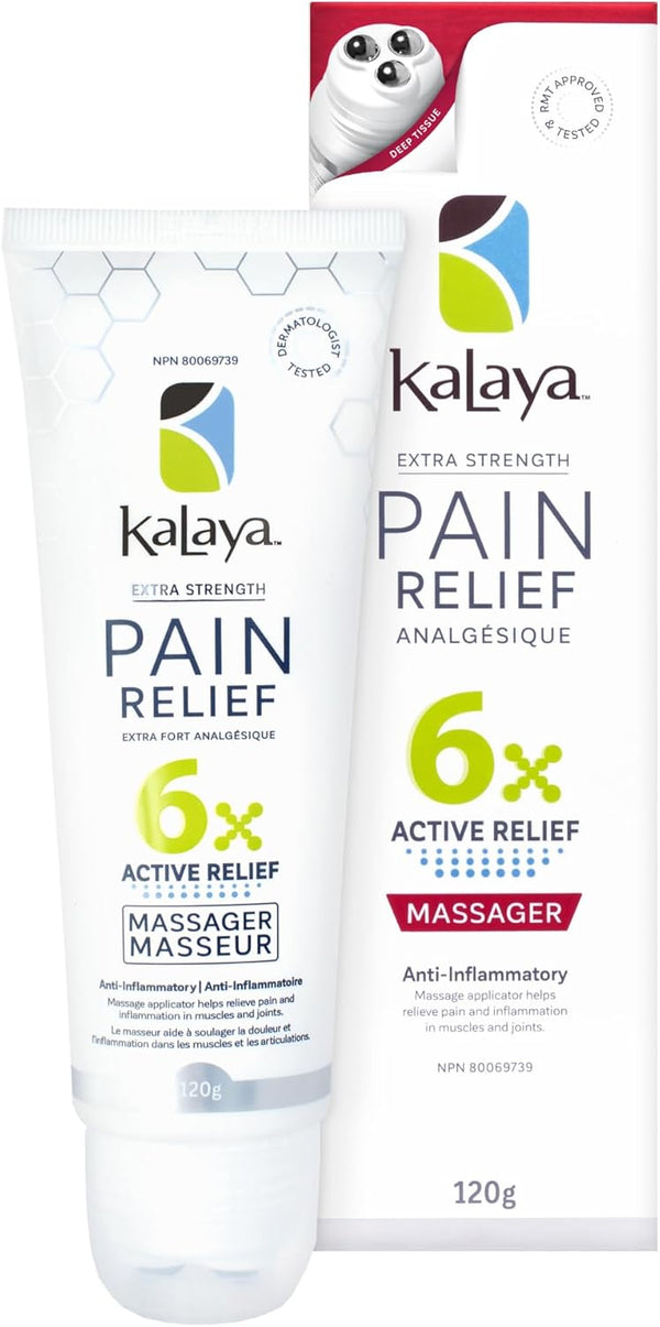 Kalaya Pain Relief Massager, Body Cream for Muscle and Joint Health, 4.2 oz