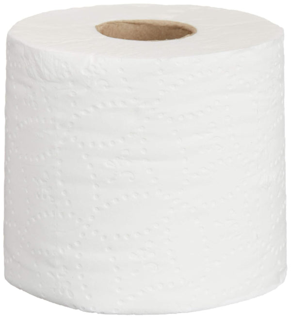 AmazonCommercial 2-Ply Ultra Plus Toilet Paper, 9600 Count, 24 Pack of 400 Sheets, Septic Safe, Unscented