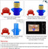 Abnaok Microwave Cleaner, 2 PCS Angry Mama Steam Cleaner, Easily Clean in Minutes with Vinegar and Water
