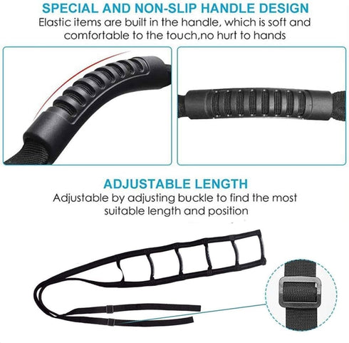 ZHDLdpUS Bed Ladder Assist Mobility & Daily Living Aids Adjustable Rope Bed Ladder Strap Bed Ladder Strap Pull Up & Sit