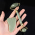 rosenice Set 5.90X1.96X1.18In Green-Set Jade Beauty Vessel Gua Sha Massage Tool with Roller and Scraping Plate