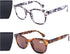AQWANO 2 Pack Round Bifocal Reading Glasses, 3.0, UV400 Protection, Fashion Oversized Retro Sunglasses for Men Women