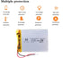 3.7V 955565 5000mAh Lithium Polymer Ion Battery Pack with JST 2.0mm Connector, Rechargeable