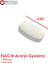 Protocol NAC 1,000mg - N-Acetyl-Cysteine Supplement for Glutathione Production & Respiratory Function - 120 Tabs