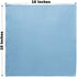 KLNYOO Microfiber Glass Cleaning Cloths, 8 Pack, Lint Free, Streak Free, 16x16 Inch, Blue