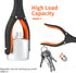 Jellas 2-Pack 32 Inch Grabber Reacher Tool with Magnetic Tip, 360 Degrees Rotating Jaw, Shoehorn for Elderly (Orange)