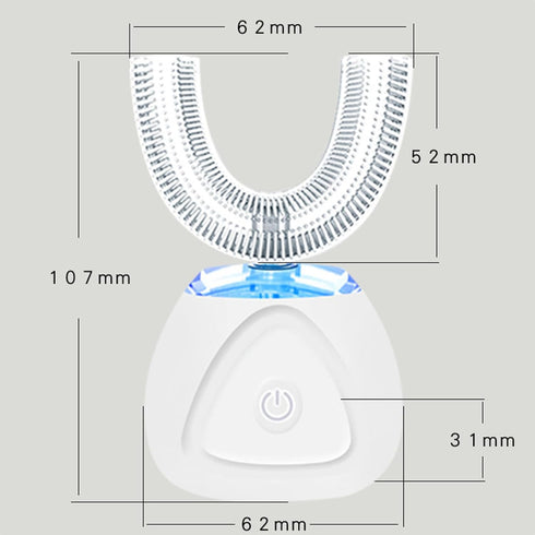 VIDECOR U Shaped Electric Toothbrush, Oral Cleaning Toothbrushes, Automatic Electric Toothbrush with U Shaped Brushes