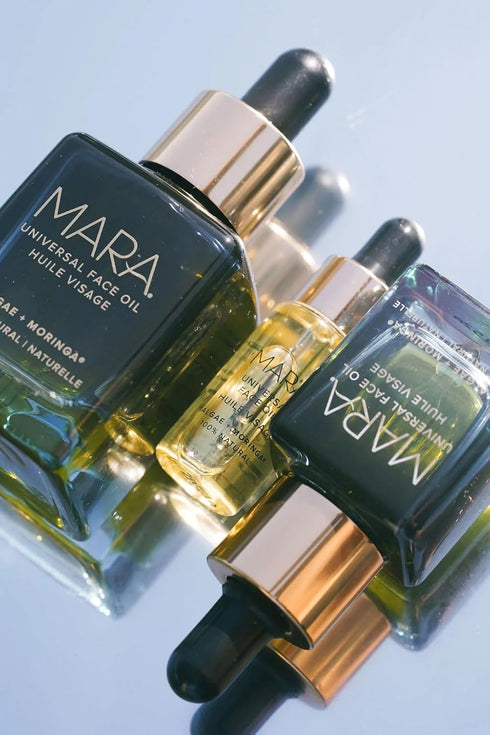 MARA Natural Algae + Moringa Universal Face Oil | Non-Toxic Plant-Based Skin Care | Nourishes & Boosts Firmness, (.5 oz