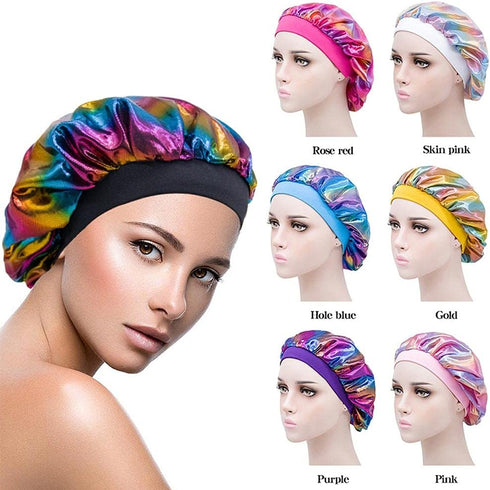 Kids Bonnets for Girls, Sleeping Satin Bonnets for Curly Hair, Silk Sleep Cap Night Caps