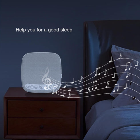 YUEYASHUX 18 White Noise Baby Machine Sleep Aid for Baby and Adults Portable Sound Soothing Machine Gray and White