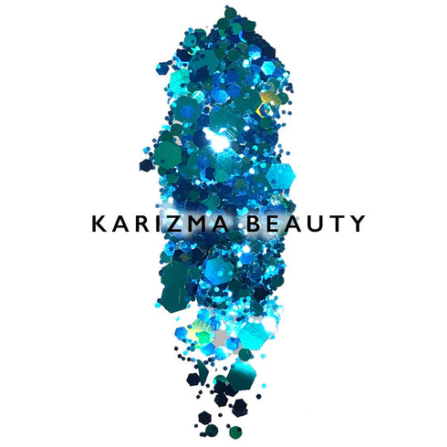 KARIZMA Mermaid Dreams Glitter Set - 10g Chunky Face, Hair, Eye & Body Glitter for Women, Rave & Festival Accessories