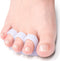 Welnove Hammer Toe Crests Straightener, 4 Pcs Gel Toe Support Pads Cushion, White
