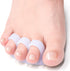 Welnove Hammer Toe Crests Straightener, 4 Pcs Gel Toe Support Pads Cushion, White