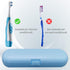 2 Pcs Electric Toothbrush Travel Case, Portable Holder for Electric Toothbrush Set (Blue and Black)