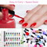 JIASHENG Two Nail Polish Organizer Case Holders, 48 Bottles Storage Box with Adjustable Space Divider
