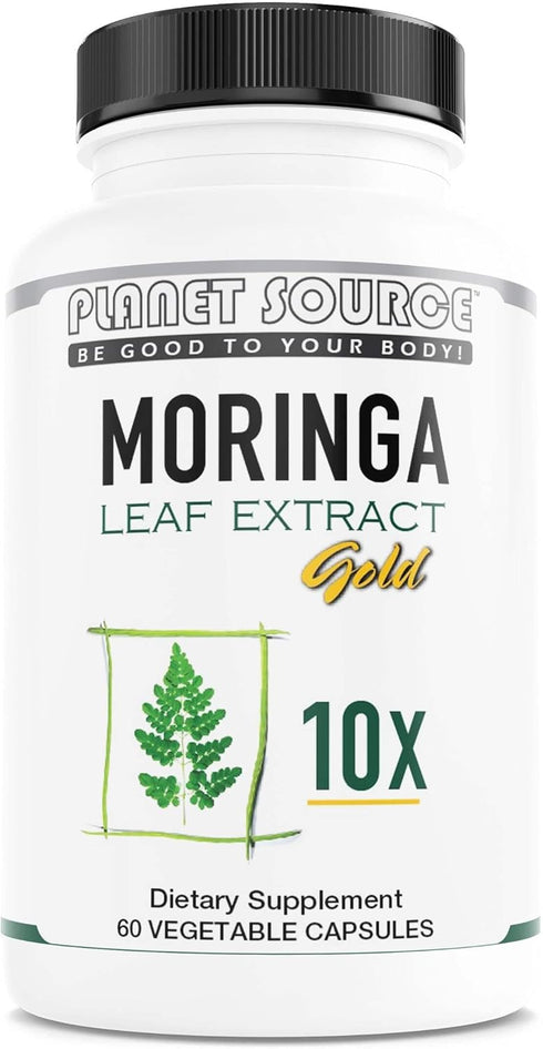 Moringa Leaf Gold Extract 10X, 60 Count Veggie Capsules, Vitamins & Minerals