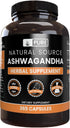 Ashwagandha (365 Capsules) by Pure Original Ingredients - Always Pure, No Magnesium or Rice Fillers, Lab Verified