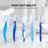 Anbbas Silicone Denture Brush Cover, 2pcs Fit Most Toothbrushes