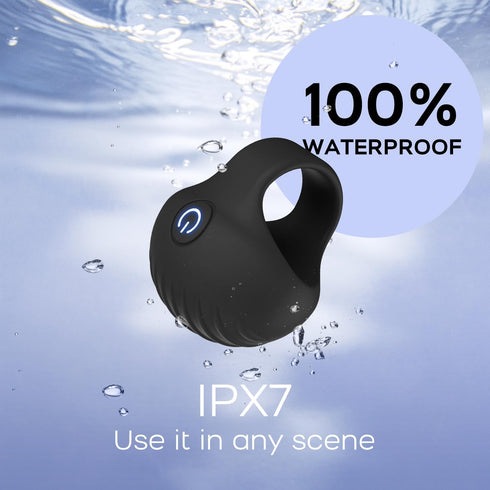 JE FUN Portable Finger Massage Ball, Multifunctional Waterproof Rechargeable Mini Massage Tool (Black)