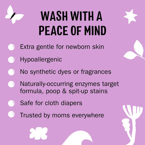 Molly's Suds Baby Liquid Laundry Detergent, Sweet Baby Shea, 100 Loads, Extra Gentle on Newborn Skin