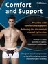 Hernia Support Belt for Men, Inguinal Hernia Recovery Strap with 2 Removable Compression Pads, Comfortable Material (XL)