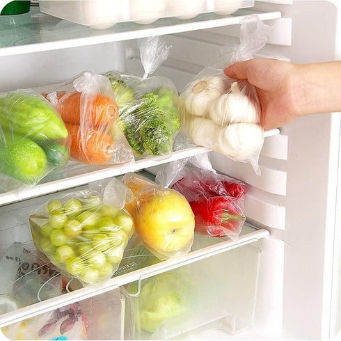 Immuson 12 20 (4 Rolls-1400 Food Storage Bag, x Plastic Produce Bag on a Roll Fruits, Vegetable, Bread, Food Storage