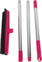 Multifunction Floor Sweeper - Squeegee Edge Cleaning Tool for Floors and Carpets (Pink)