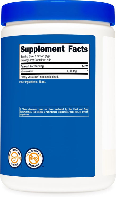 Nutricost Inositol Powder 1LB, Gluten Free, Non-GMO