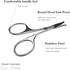 Safety Nose Hair Cuticle Scissors, Beauty Grooming Scissors for Nose Hair Trimming, Rounded Blade with Ergonomic Handle