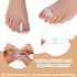 2pcs Bunion Corrector Toe Separators with 2 Loops, Big Toe Spacer Hammer Toe Straightener for Foot Alignment Relief