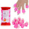 Tvoip 10 PCS Nail Soaker Cap for Acrylic Nail Remover and Gel Polish Cleaner Wrap Clip Tool