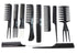 Magic 10 Piece Professional Styling Comb Set in Black