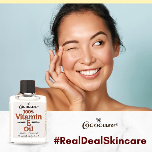 COCOCARE Vitamin E Oil, 14000 Lu, 0.5 Fluid Ounce - Moisturizing Oil for Dry Skin