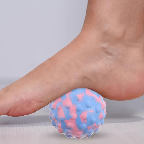 HOOWIFFY 7cm Foot Massage Ball Peanut Yoga Fascia Ball for Neck, Back, and Foot Muscle Release Deep Tissue Massager