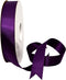 Morex Ribbon Double Face Satin Ribbon 7/8" X 50 YD Plum for Gift Wrapping, Birthday Cards, Crafts