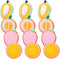 Cute Fruit-Shape Kitchen Sponge Washing Sponge, 12pcs Dish Cleaning Scrubber (4.72X4.72X1.38in)