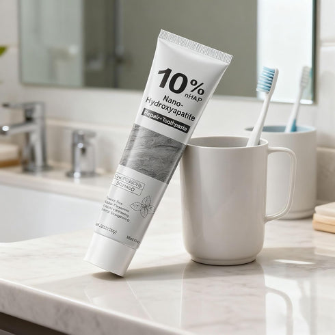 Teotopoa 2PCS Toothpaste,10% Hydroxyapatite Nano Hydroxyapatite Toothpaste(Fluoride Free),Toothpaste for Adults, Enamel