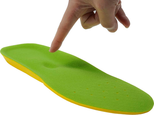 2 Pairs Wide Fit Insoles - Plantar Fasciitis Orthotics for Men & Women, Shock Absorption, Pain Relief
