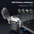 LcFun USB C Rechargeable Lighter - Waterproof Electric Plasma Arc Lighter with Battery Display for Camping