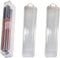 Portable Travel Cosmetic Brush Holder, Dispenser Storage Box with Transparent Lid, 3 pcs