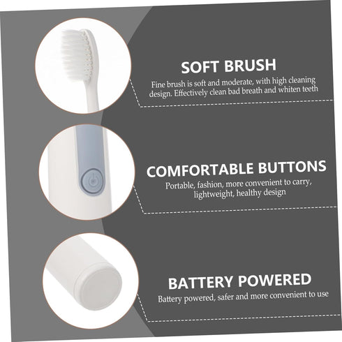 Healeved Electric Toothbrush with Battery Bristles Intelligent Sonic for Oral Care and Teeth Cleaning Ergonomic Design