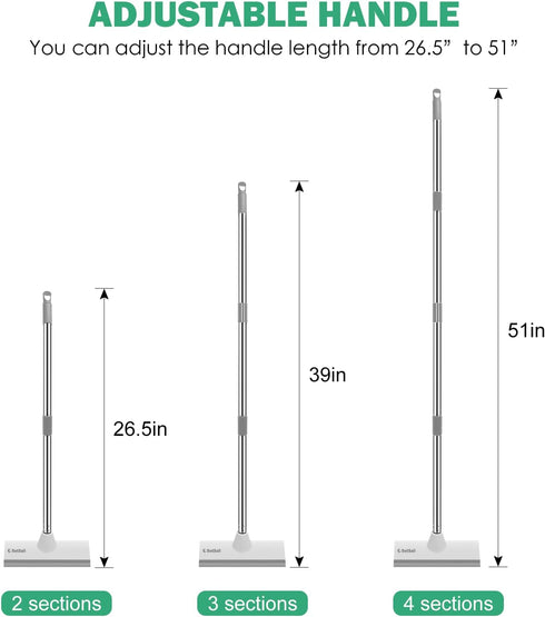 SetSail 51-Inch 2 1 Floor Scrub Brush with Long Adjustable Handle in Scrape Brush Stiff Bristle Floor Scrubber