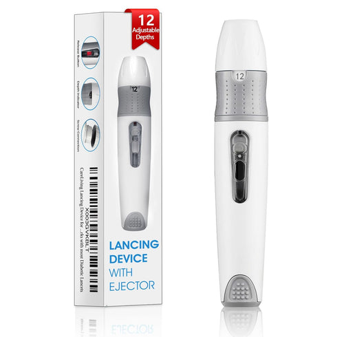 Lancing Device for Diabetes Testing, Minimizes Pain and Discomfort, Works with Most Diabetic Lancets