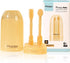 Silicone Baby Toothbrush & Tongue Cleaner, Infant Toothbrush 0-6 & 6-12 Months, Baby Oral Cleaner